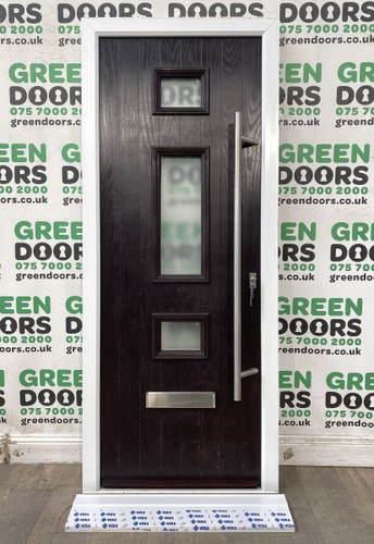 Thin narrow front door - front,